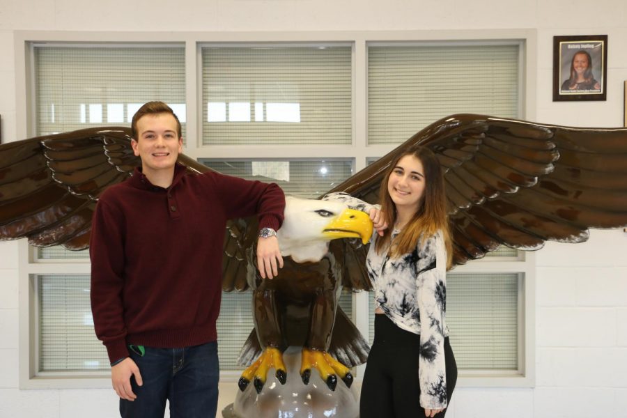 Lenny+Lenahan+and+Vicky+Mines+earn+February+Senior+of+the+Month+honors.+