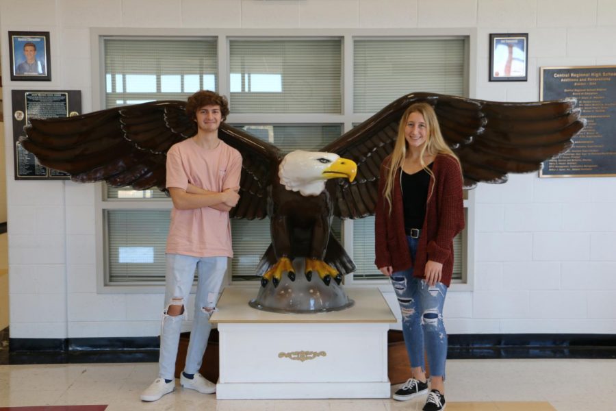 Reece Chevalier and Karleigh Stout are December's Seniors of the Month.